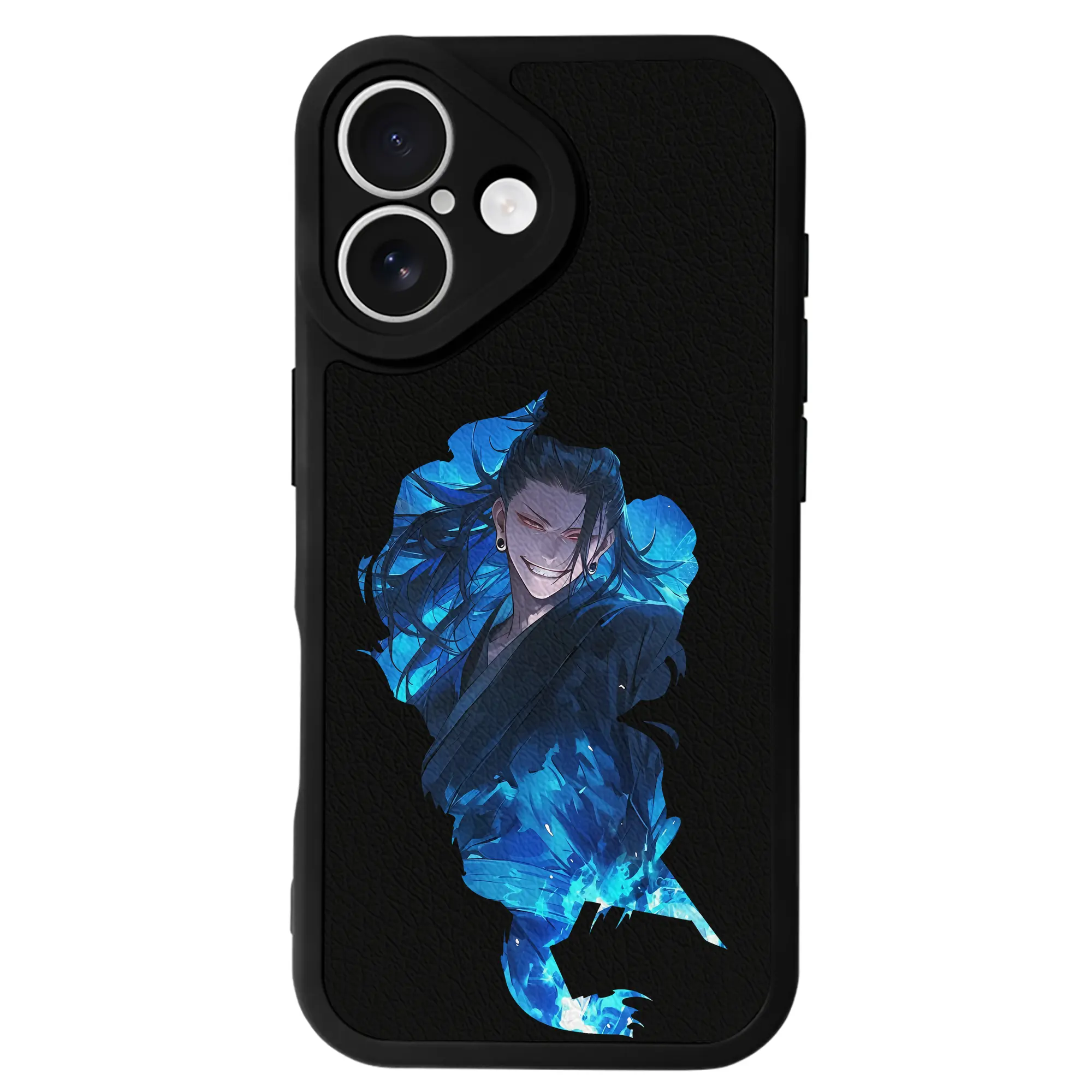 呪術廻戦 グッズ,夏油 傑 - IPhone 16シリーズ対応 ・ シリコンスマホケース ・ レザー調 ・ 高精度フィット ・ 耐衝撃 ・ ワイヤレス充電対応 ・ 精密カット